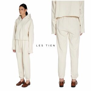 Like New - Les Tien Dylan Classic Sweatpant in Ivory Structured Fleece (S)